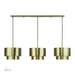 Livex Lighting - 40053-01 - Three Light Linear Chandelier - Zolana - Antique Brass