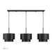 Livex Lighting - 40053-04 - Three Light Linear Chandelier - Zolana - Black