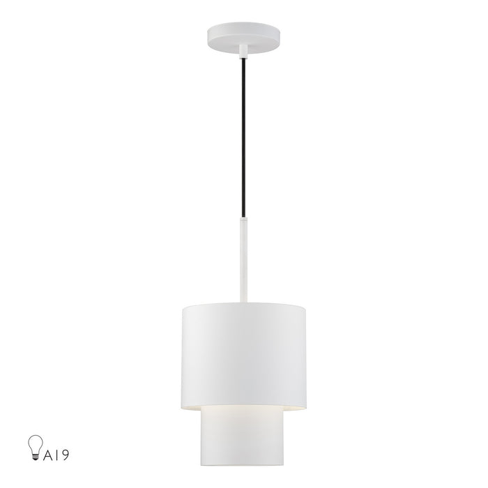 Livex Lighting - 40058-03 - One Light Mini Pendant - Zolana - White