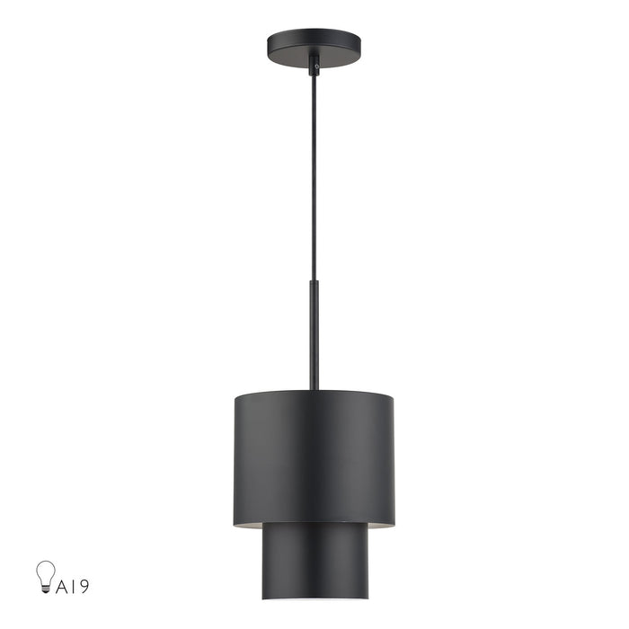 Livex Lighting - 40058-04 - One Light Mini Pendant - Zolana - Black
