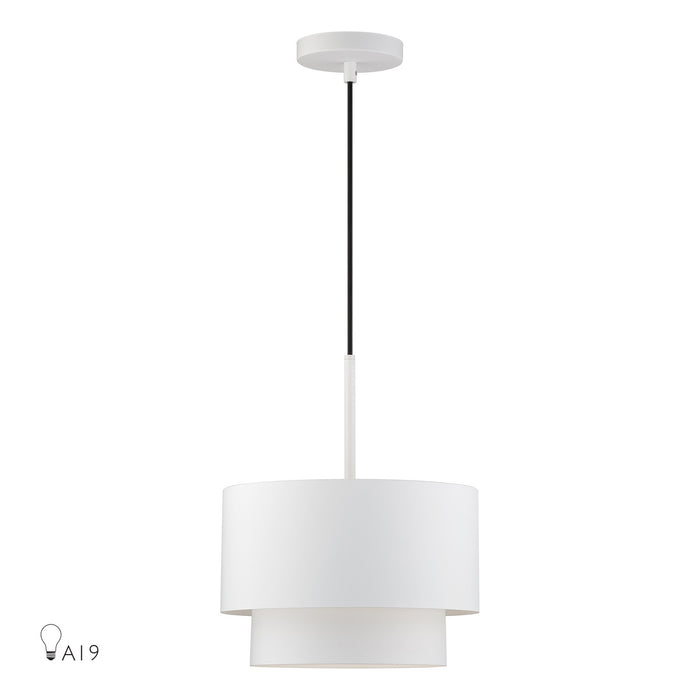 Livex Lighting - 40059-03 - One Light Pendant - Zolana - White