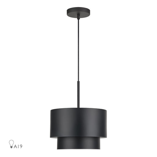 Zolana One Light Pendant Black