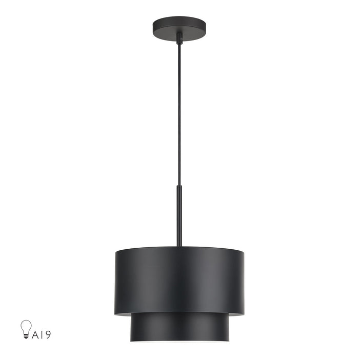 Livex Lighting - 40059-04 - One Light Pendant - Zolana - Black