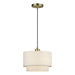 Livex Lighting - 41941-01 - One Light Pendant - Manorwood - Antique Brass
