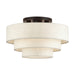 Livex Lighting - 41946-92 - Four Light Semi-Flush Mount - Manorwood - English Bronze