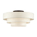 Livex Lighting - 41948-92 - Five Light Semi-Flush Mount - Manorwood - English Bronze