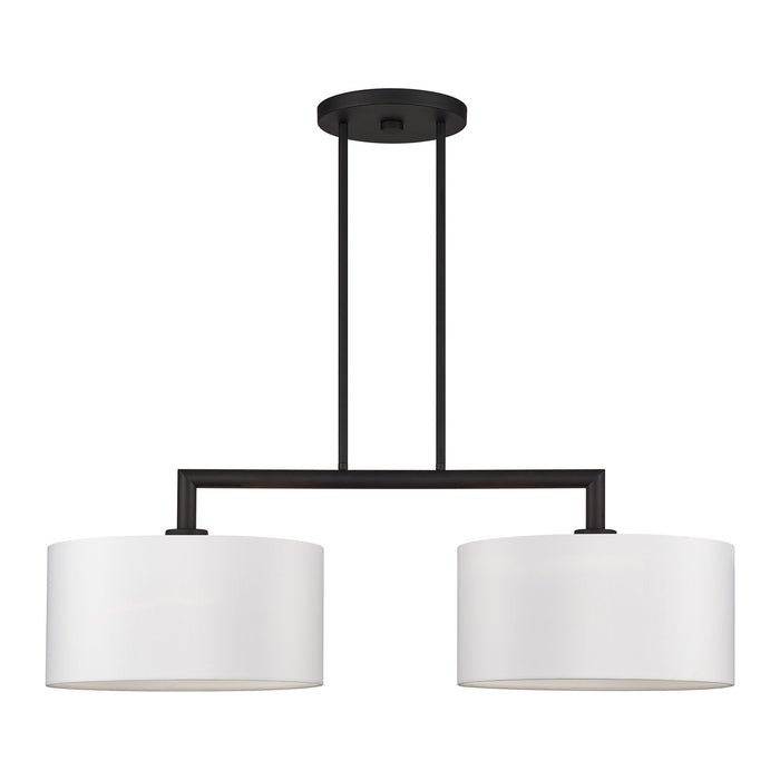 Livex Lighting - 45492-04 - Two Light Linear Chandelier - Meridian - Black