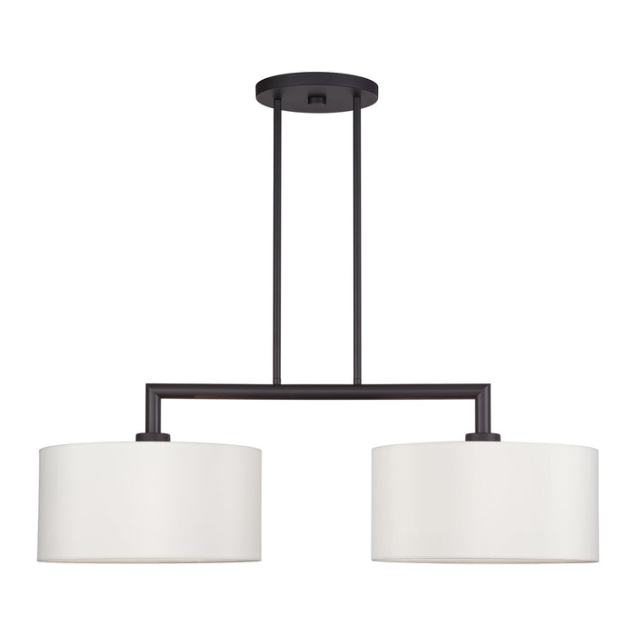 Livex Lighting - 45492-07 - Two Light Linear Chandelier - Meridian - Bronze