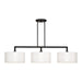 Livex Lighting - 45493-04 - Three Light Linear Chandelier - Meridian - Black