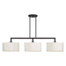 Livex Lighting - 45493-07 - Three Light Linear Chandelier - Meridian - Bronze