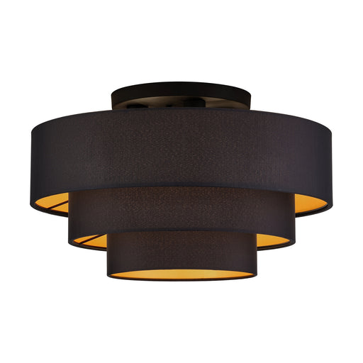 Livex Lighting - 45606-04 - Four Light Semi-Flush Mount - Sentosa - Black