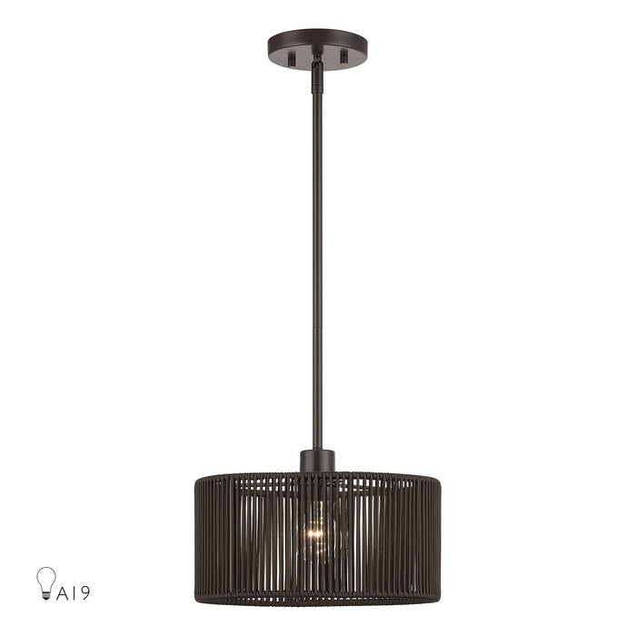 Livex Lighting - 49122-92 - One Light Pendant - Acordia - English Bronze