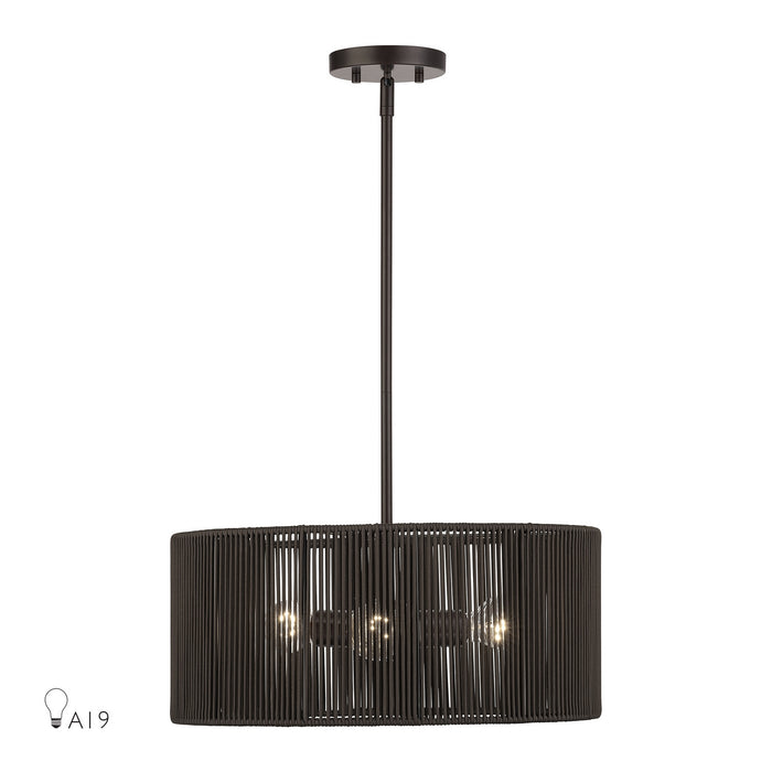 Livex Lighting - 49123-92 - Three Light Chandelier - Acordia - English Bronze