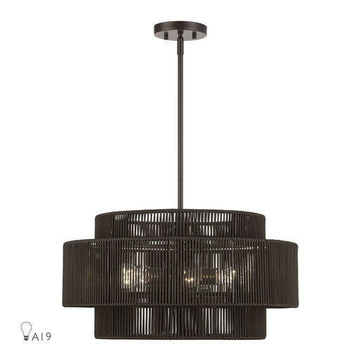 Acordia Five Light Chandelier English Bronze