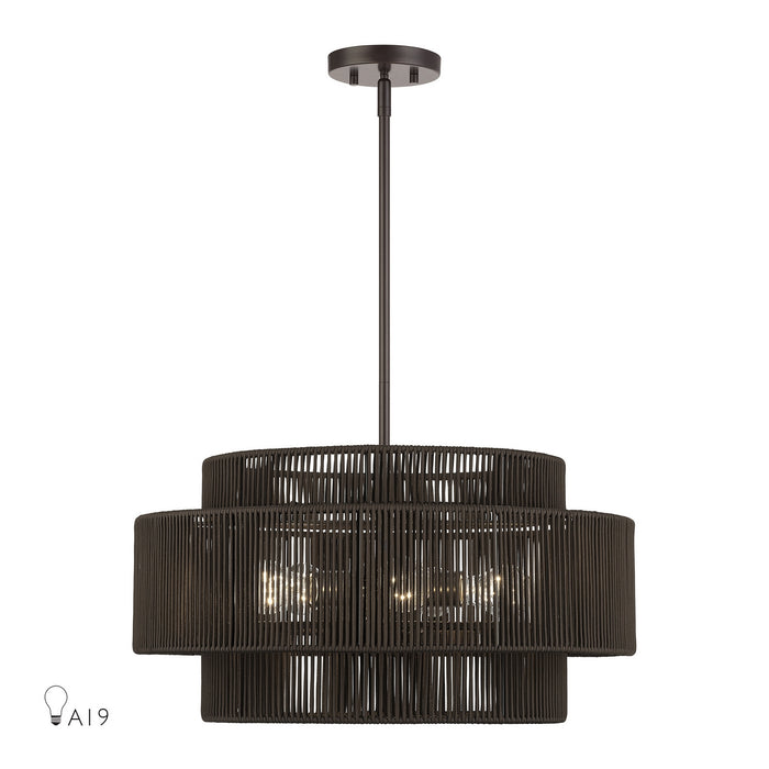 Livex Lighting - 49124-92 - Five Light Chandelier - Acordia - English Bronze
