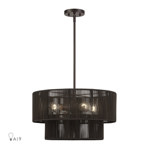 Acordia Four Light Chandelier English Bronze