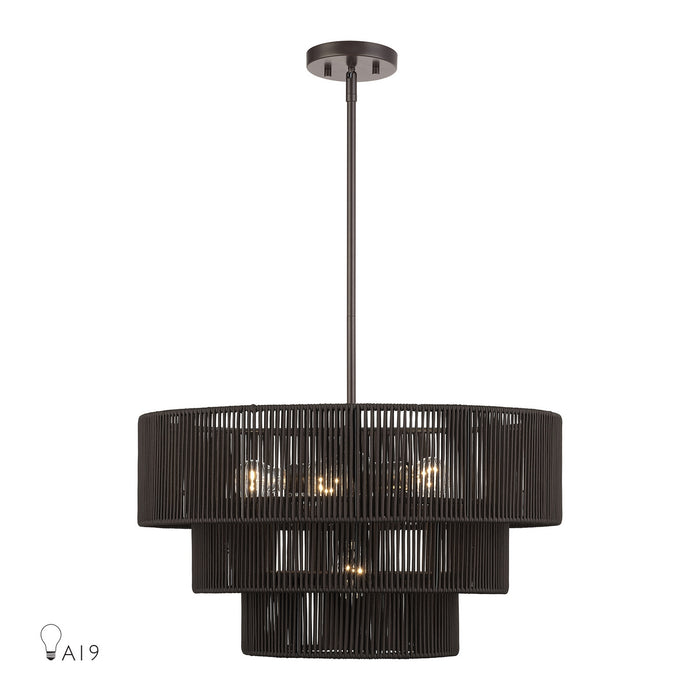 Livex Lighting - 49126-92 - Six Light Chandelier - Acordia - English Bronze
