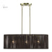Livex Lighting - 49127-01 - Three Light Linear Chandelier - Acordia - Antique Brass
