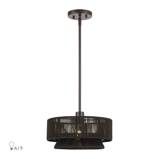 Florell One Light Pendant English Bronze