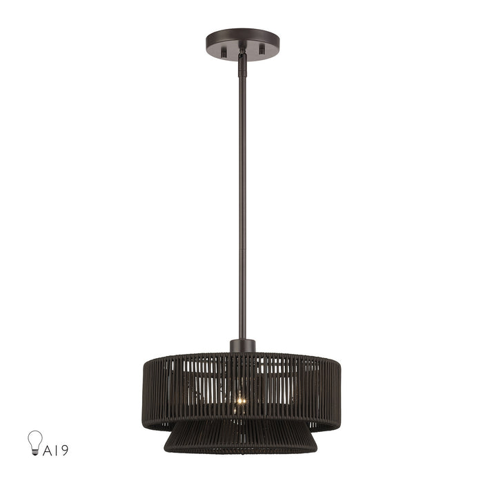 Livex Lighting - 49141-92 - One Light Pendant - Florell - English Bronze