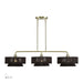Livex Lighting - 49143-01 - Three Light Linear Chandelier - Florell - Antique Brass