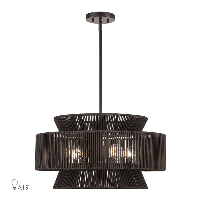 Livex Lighting - 49145-92 - Five Light Chandelier - Florell - English Bronze