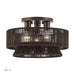 Livex Lighting - 49146-92 - Three Light Semi-Flush Mount - Florell - English Bronze