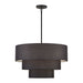 Livex Lighting - 50265-04 - Five Light Chandelier - Bainbridge - Black