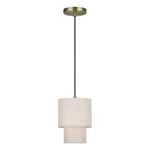 Livex Lighting - 51089-01 - One Light Mini Pendant - Monroe - Antique Brass