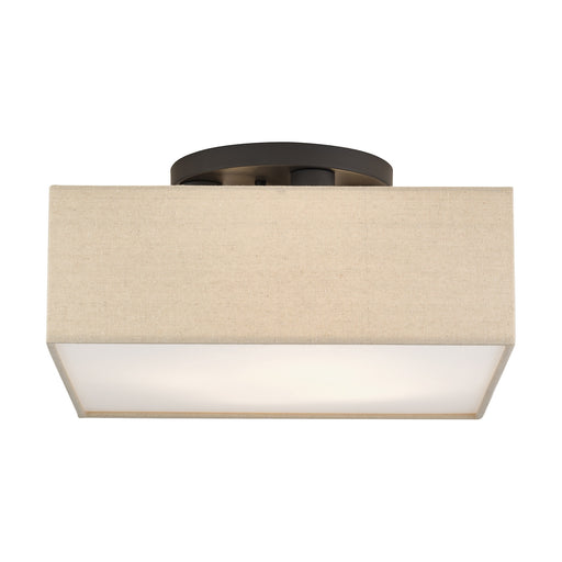 Livex Lighting - 52273-07 - Four Light Semi-Flush Mount - Summit - Bronze