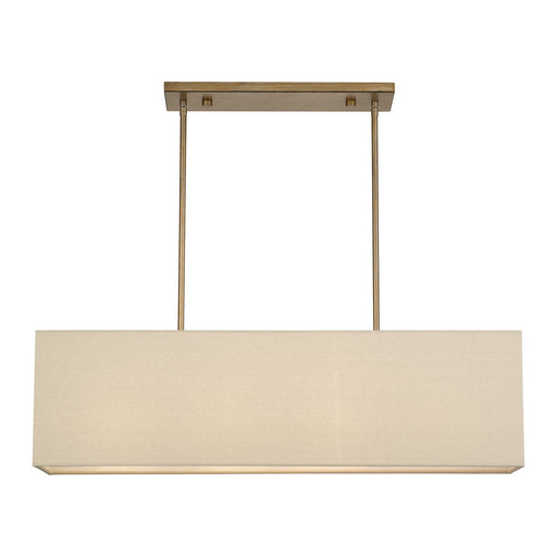 Livex Lighting - 52276-48 - Four Light Linear Chandelier - Summit - Antique Gold Leaf