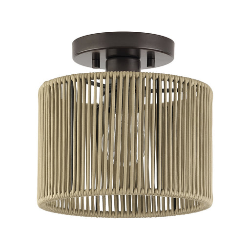 Acordia One Light Semi-Flush Mount English Bronze