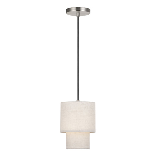 Livex Lighting - 51089-91 - One Light Mini Pendant - Monroe - Brushed Nickel