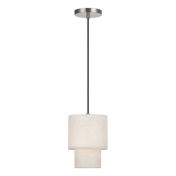 Livex Lighting - 51089-91 - One Light Mini Pendant - Monroe - Brushed Nickel