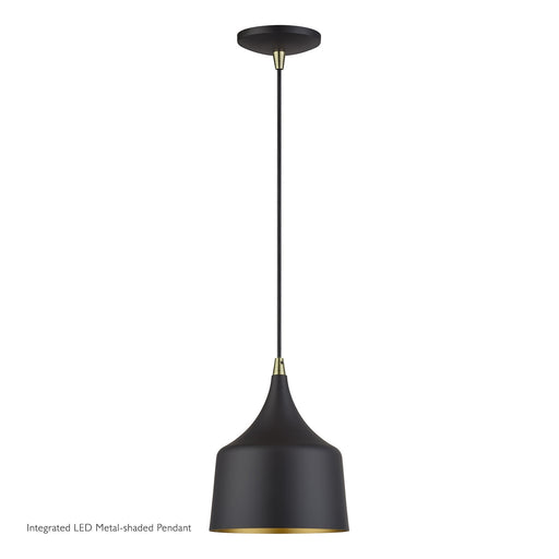 Bolita LED Pendant Bronze w/Antique Brass