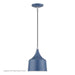 Livex Lighting - 51472-84 - LED Pendant - Bolita - Ocean Blue w/Brushed Nickel