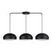 Livex Lighting - 51512-04 - Three Light Linear Chandelier - Domma - Black w/Brushed Nickel
