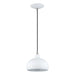 Livex Lighting - 51513-03 - One Light Mini Pendant - Domma - White w/Brushed Nickel