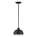 Livex Lighting - 51513-04 - One Light Mini Pendant - Domma - Black w/Brushed Nickel