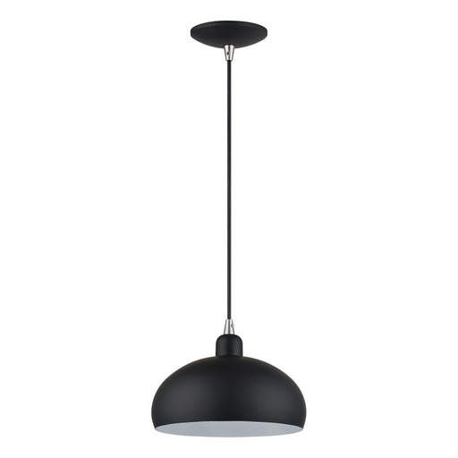 Livex Lighting - 51514-04 - One Light Pendant - Domma - Black w/Brushed Nickel