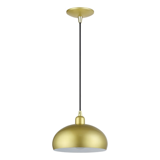 Livex Lighting - 51514-33 - One Light Pendant - Domma - Soft Gold w/Polished Brass