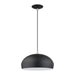 Livex Lighting - 51515-04 - One Light Pendant - Domma - Black w/Brushed Nickel