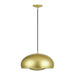 Livex Lighting - 51516-33 - Three Light Pendant - Domma - Soft Gold w/Polished Brass