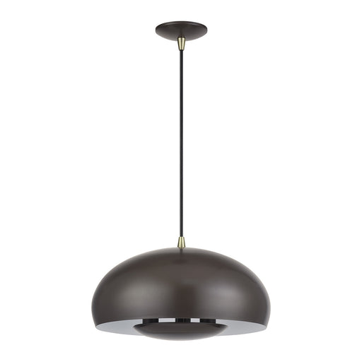 Livex Lighting - 51516-92 - Three Light Pendant - Domma - English Bronze w/Antique Brass