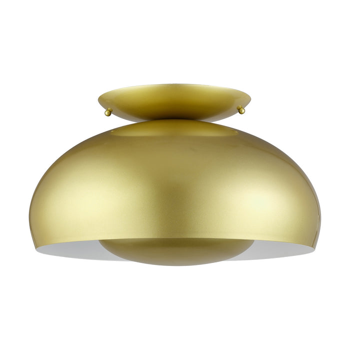 Livex Lighting - 51517-33 - Three Light Semi-Flush Mount - Domma - Soft Gold