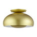 Livex Lighting - 51517-33 - Three Light Semi-Flush Mount - Domma - Soft Gold