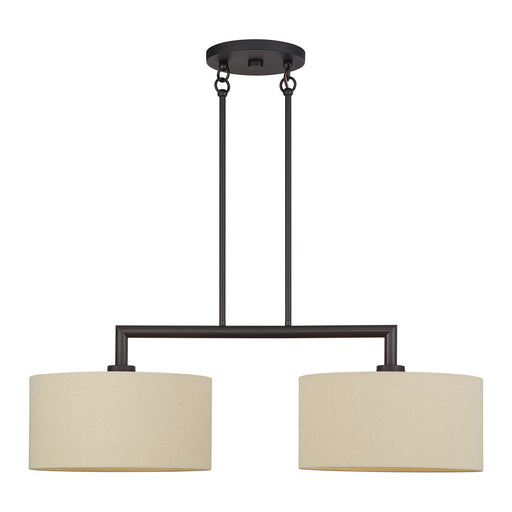 Bellingham Two Light Linear Chandelier Bronze