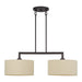 Livex Lighting - 52262-07 - Two Light Linear Chandelier - Bellingham - Bronze