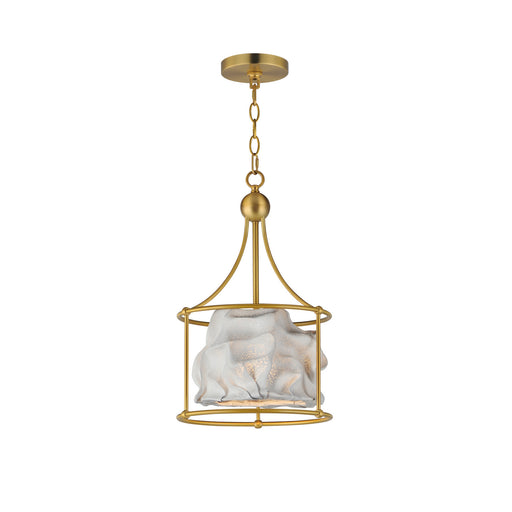 Studio M - SM42401WTNAB - One Light Pendant - Shroud - Natural Aged Brass