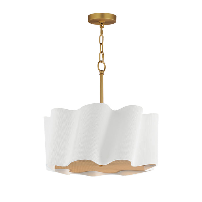 Studio M - SM73882WTGLD - LED Pendant - Curtain Call - White/Gold